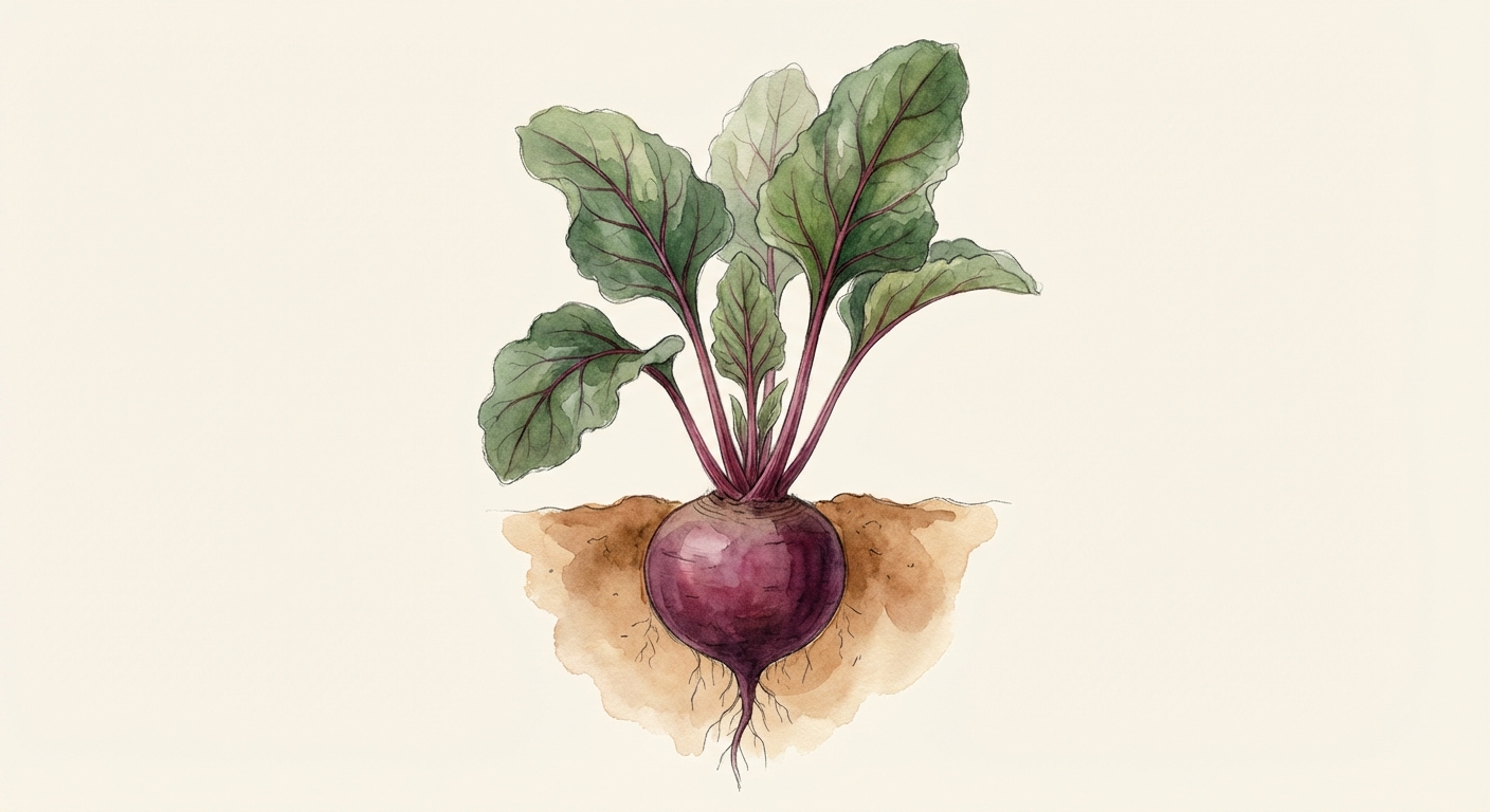 Illustration botanique de Betterave