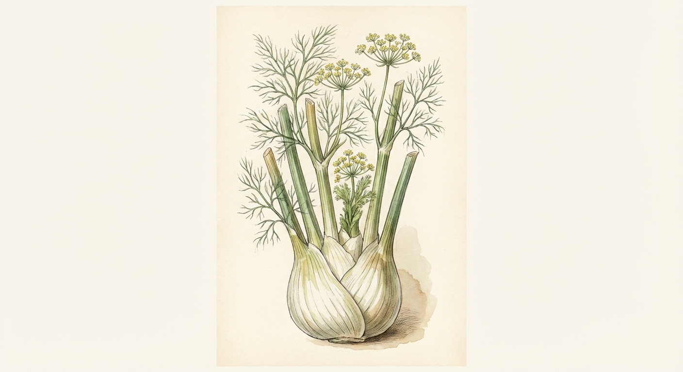 Illustration botanique de Fenouil